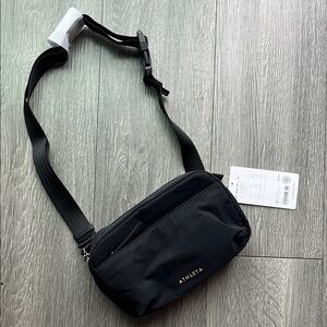 NWT Athleta Black Crossbody Bag